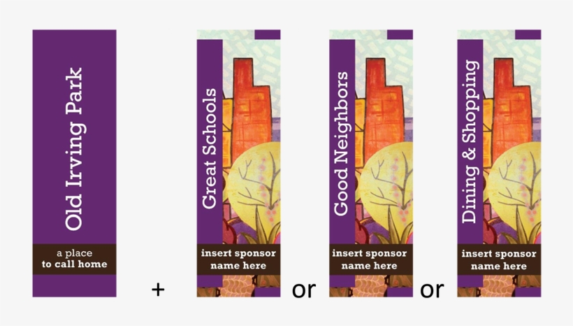 Old Irving Park Street Banners - Old Irving Park, transparent png download