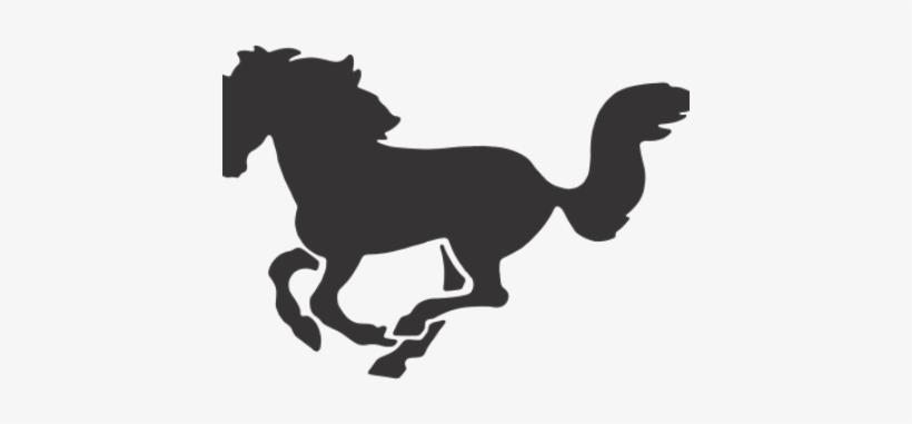 Силуэт Лошади Вектор - Caution Horses Horsebox/ Trailer Van Sticker, transparent png download