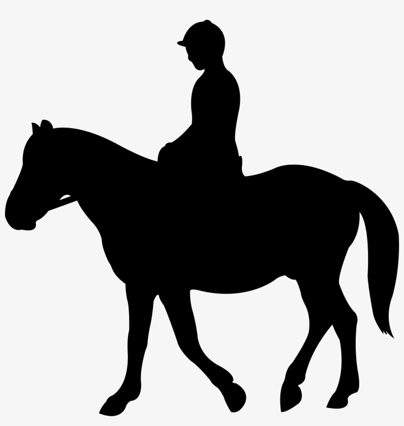 Jockey Silhouette Png Clip Art Image, transparent png download