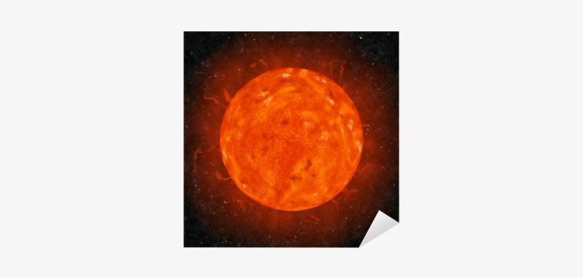 Realistic Sun Against The Stars Background Sticker - Outer Space, transparent png download