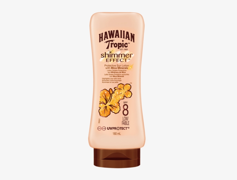Shimmer Effect Loción Solar Spf8/180ml - Hawaiian Tropic Sheer Touch Sunscreen Lotion Spf 15, transparent png download