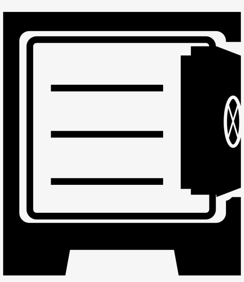 Safe Box Empty With Open Door Comments - Retirar Icono, transparent png download