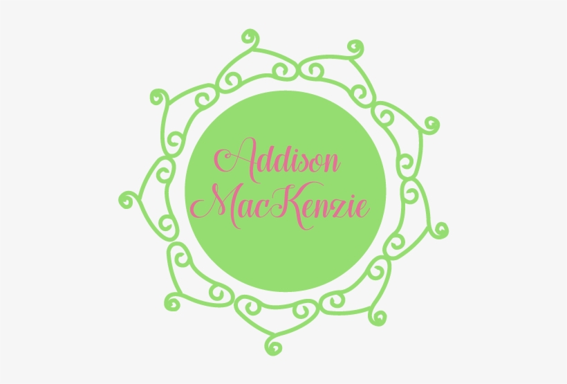 Addison Mackenzie - Decal House Personalized Name Nursery Wall Decal; Gray, transparent png download