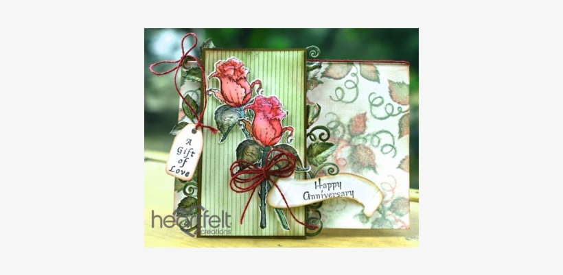 Red Anniversary Rose Stems - Heartfelt Creations Once Upon A Time - Once Upon A, transparent png download