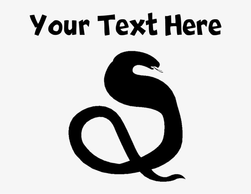 Custom Cobra Snake Silhouette Pillow Case - Bear Cub Silhouette, transparent png download