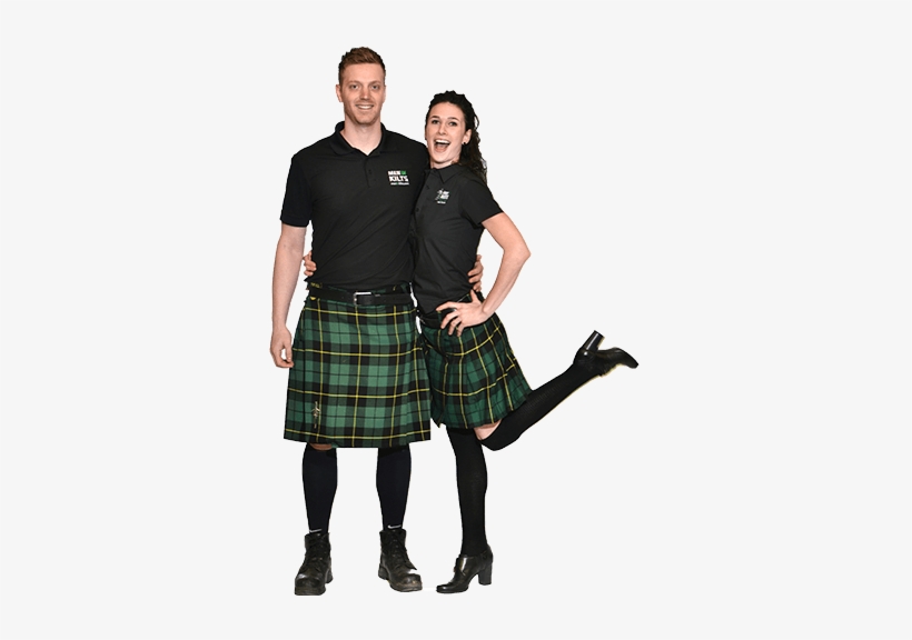 Gareth And Stacy's Story - Man And Woman In Kilt, transparent png download