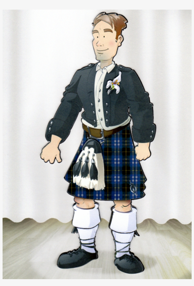 Best Man In Kilt - Greeting Card, transparent png download