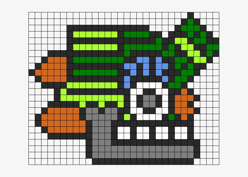 Aztec Grass Goddess Perler Bead Pattern / Bead Sprite - Bead, transparent png download