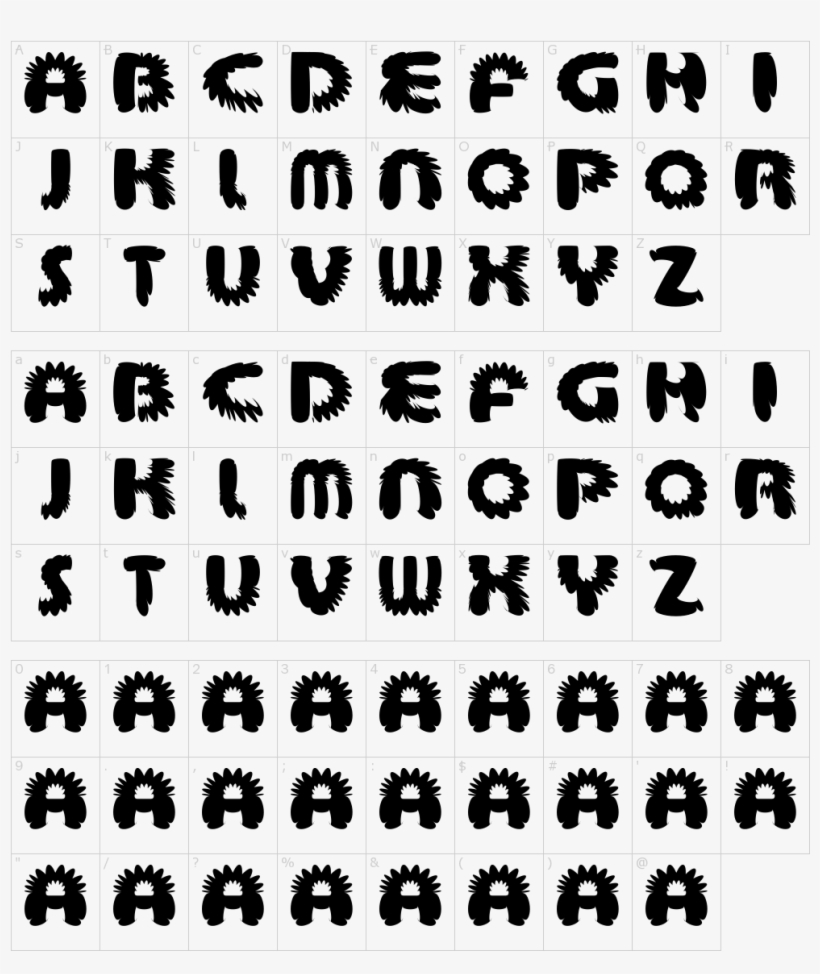 Font Characters - Universal Serif Font, transparent png download