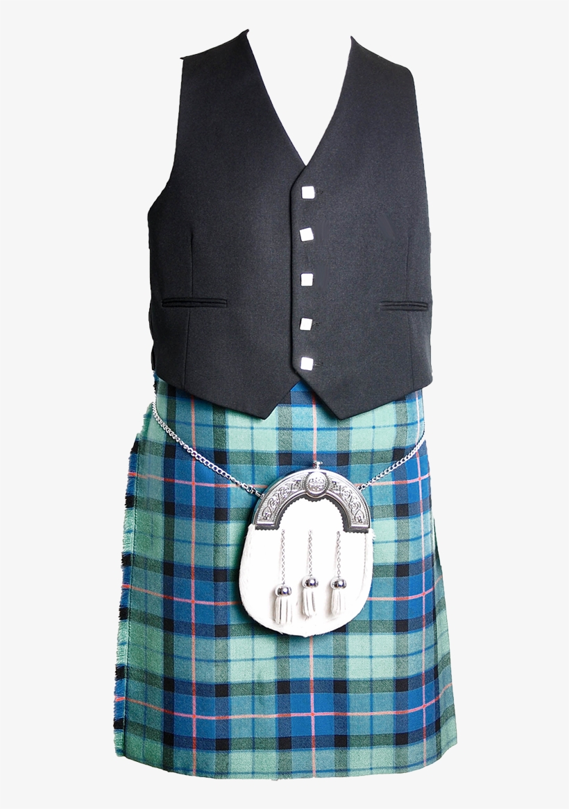 5 Button Vest - Plaid, transparent png download