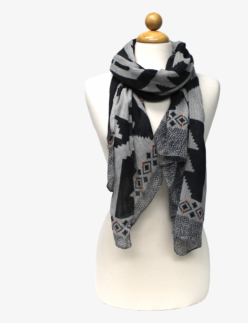 The Serena Aztec / Tribal Scarf - Scarf, transparent png download