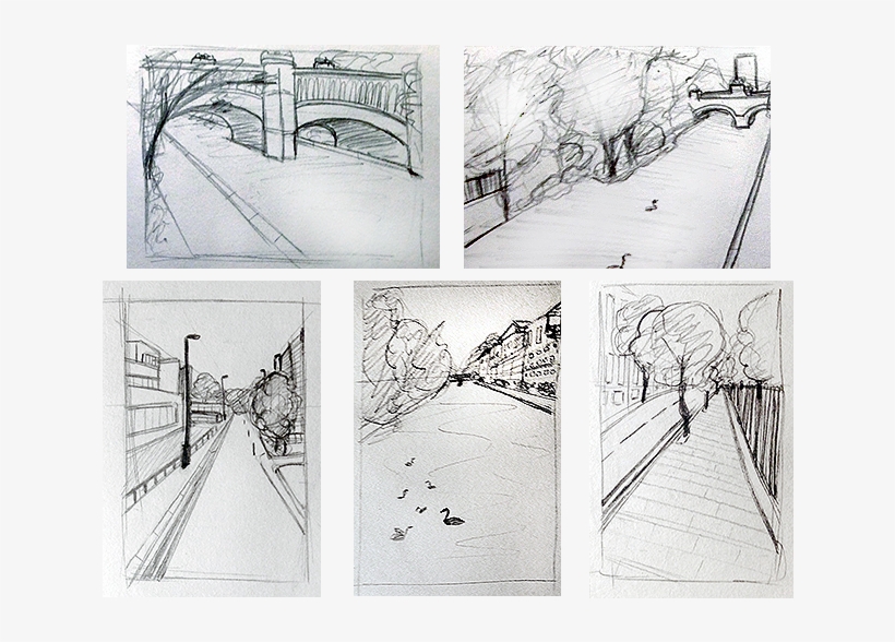 I Did A Few Small Quick Studies On Trees As I Was Having - Drawing, transparent png download