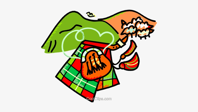 Scottish Kilt With Sheep Royalty Free Vector Clip Art - Clip Art, transparent png download