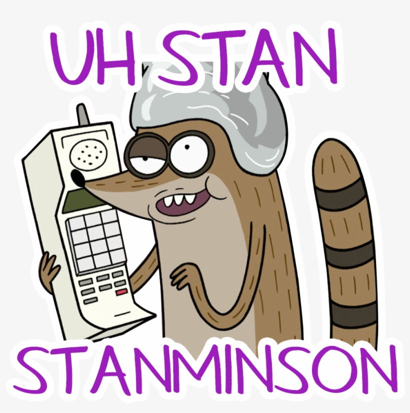 #regularshow Prank Caller Stickers Crack Us Up - Cartoon, transparent png download
