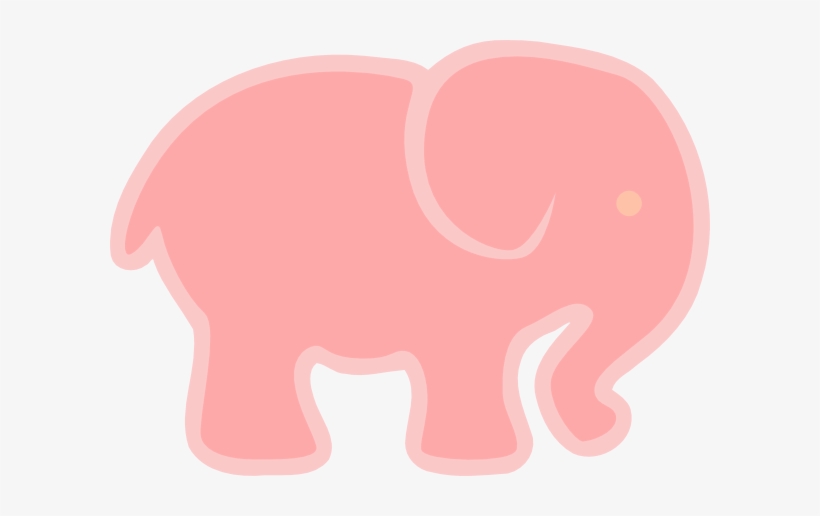 Pink Elephant 2 Clip Art - Pink Elephant Png, transparent png download