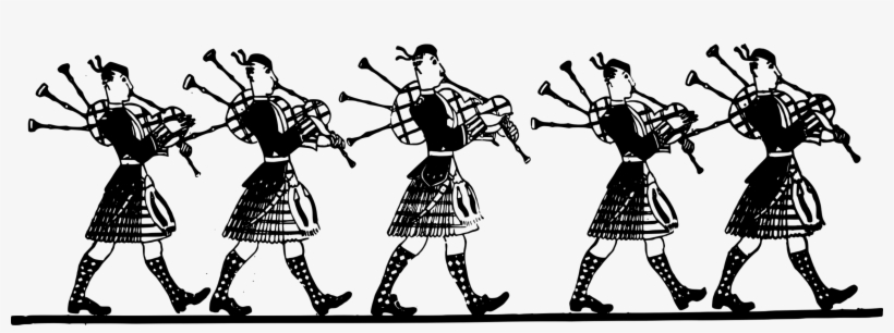 Bagpipes Pipe Band Musical Instruments Cartoon - Free Clip Art Bagpipe Png, transparent png download