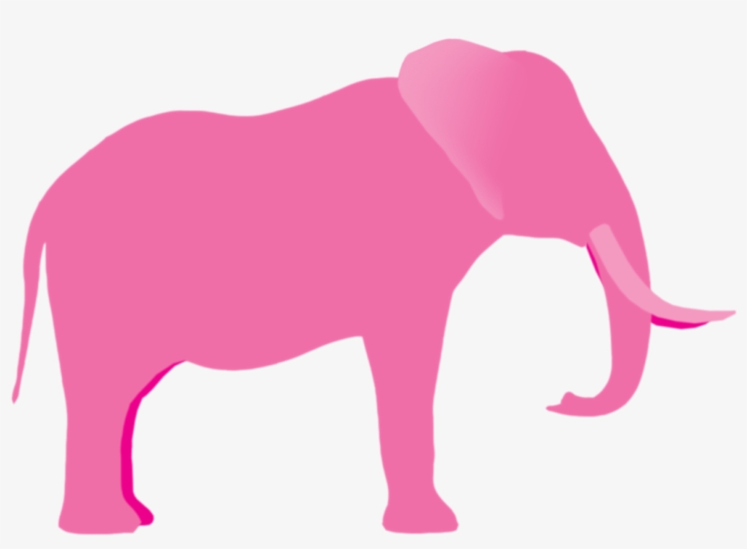 “don't Think Of A Pink Elephant Whatever You Do, Do - Pink Elephant, transparent png download
