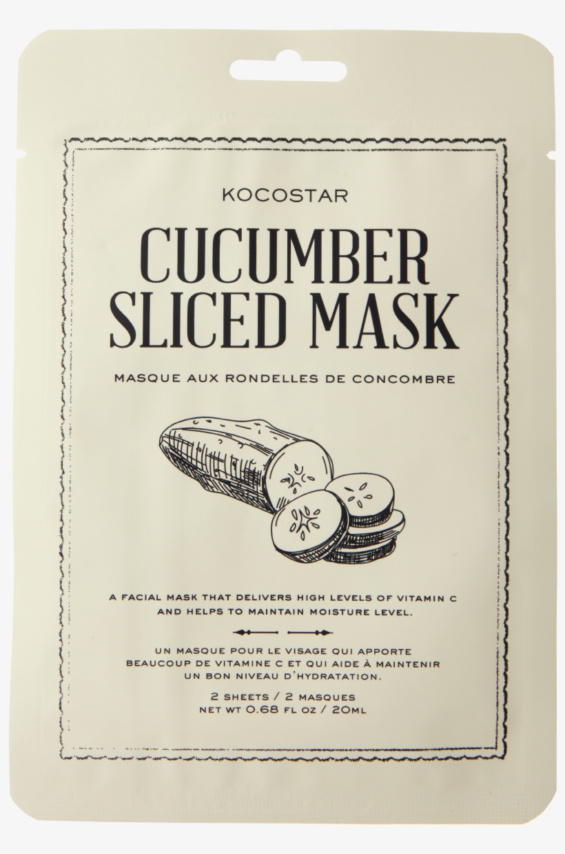 Therapy Sliced Mask Cucumber - Kocostar Sliced Mask Cucumber, transparent png download