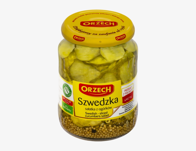 Sliced Cucumbers "swedish" Salad - Orzech Przetwory, transparent png download