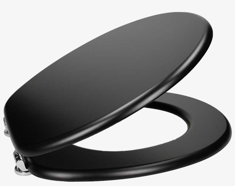 Ceramica Matt Black Toilet Seat, transparent png download