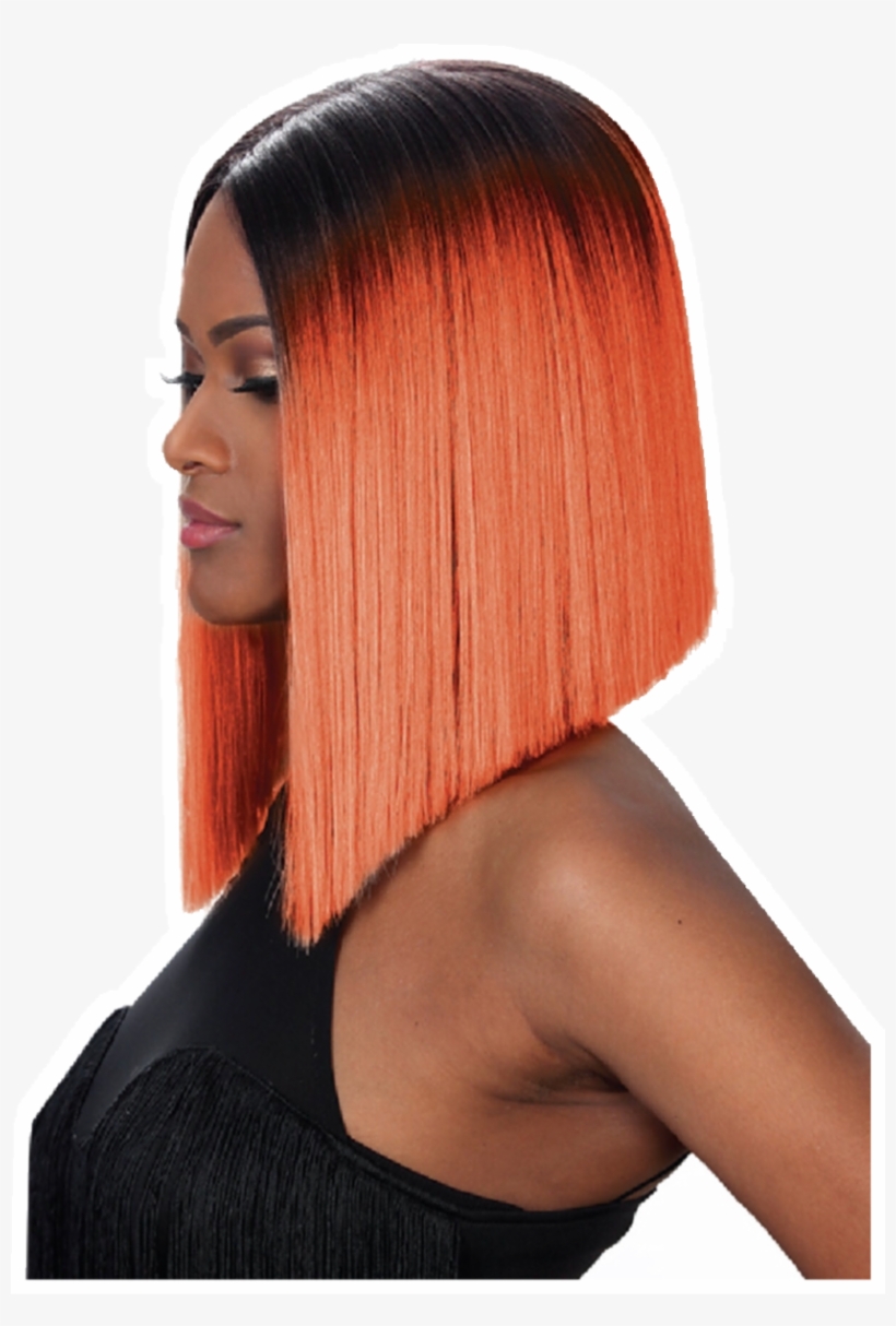 • Blunt Cuts • Black Porcelain Doll - Lace Wig, transparent png download