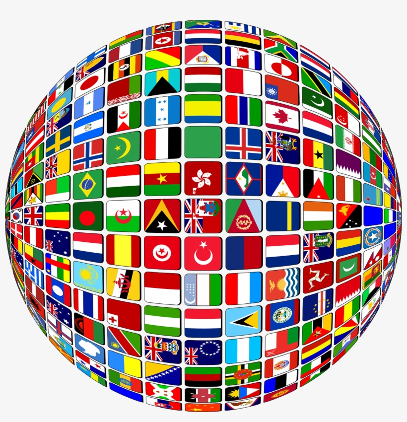 The Ultimate Guide Of Countries In Africa Continent - International Globe With Country Flags Pendant Necklace, transparent png download