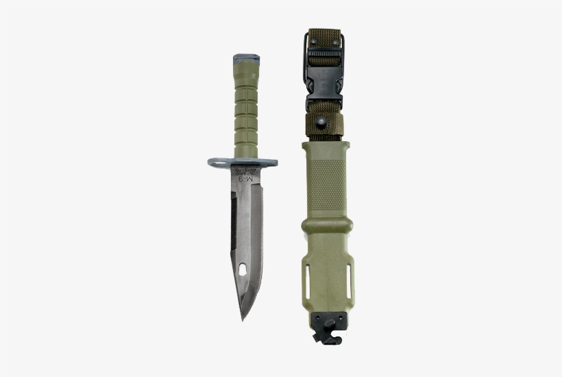 Ontario Knife Company Us Military M9 Bayonet With - M9 Bayonet, transparent png download