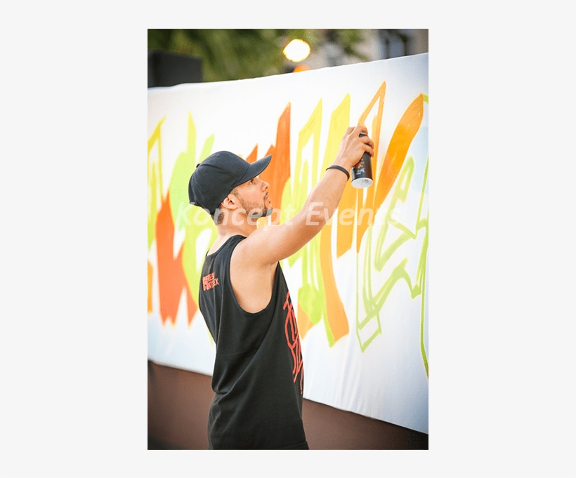 Live Graffiti Artist - Visual Arts, transparent png download