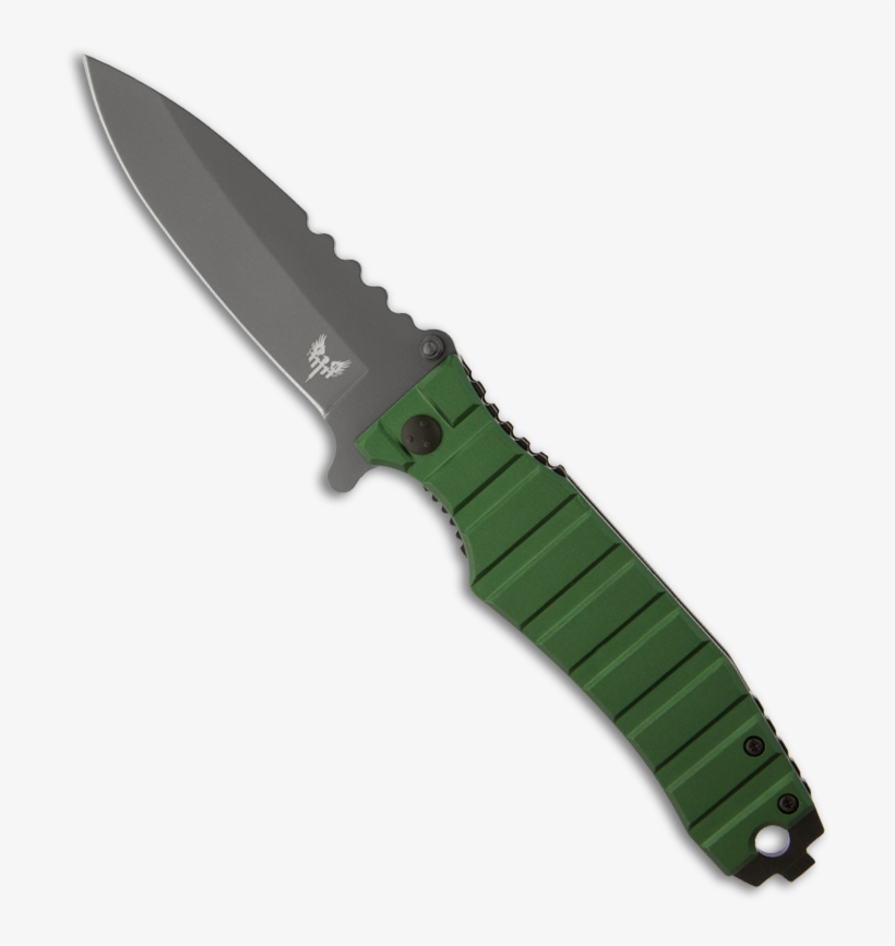 Combat Ready Knives Green Bomber Spring Assisted Knife - Utility Knife, transparent png download