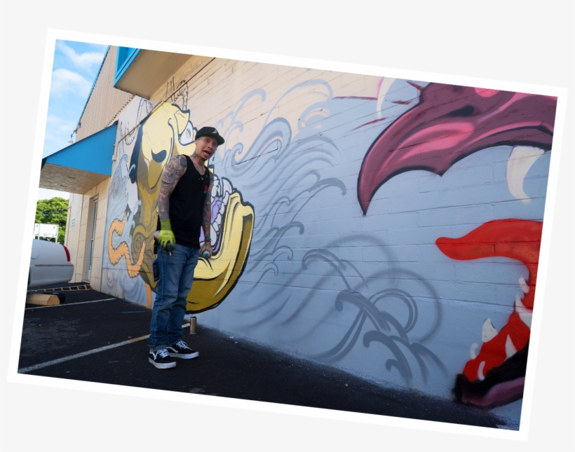 Artist Sydney James, Who Recently Participated In The - Mural, transparent png download