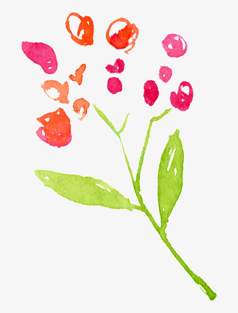 Corazón Rojo Flor Ramo Cartoon Png Transparente - Portable Network Graphics, transparent png download