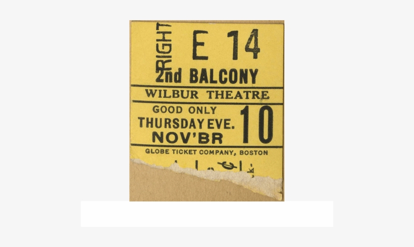 Ticket Stub For The Play “shadow And Substance” - Poster, transparent png download