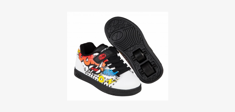 Dual Up Heelys White / Black / Multi Comic - Heelys X2 Dual Up - White/black/multi Comic, transparent png download