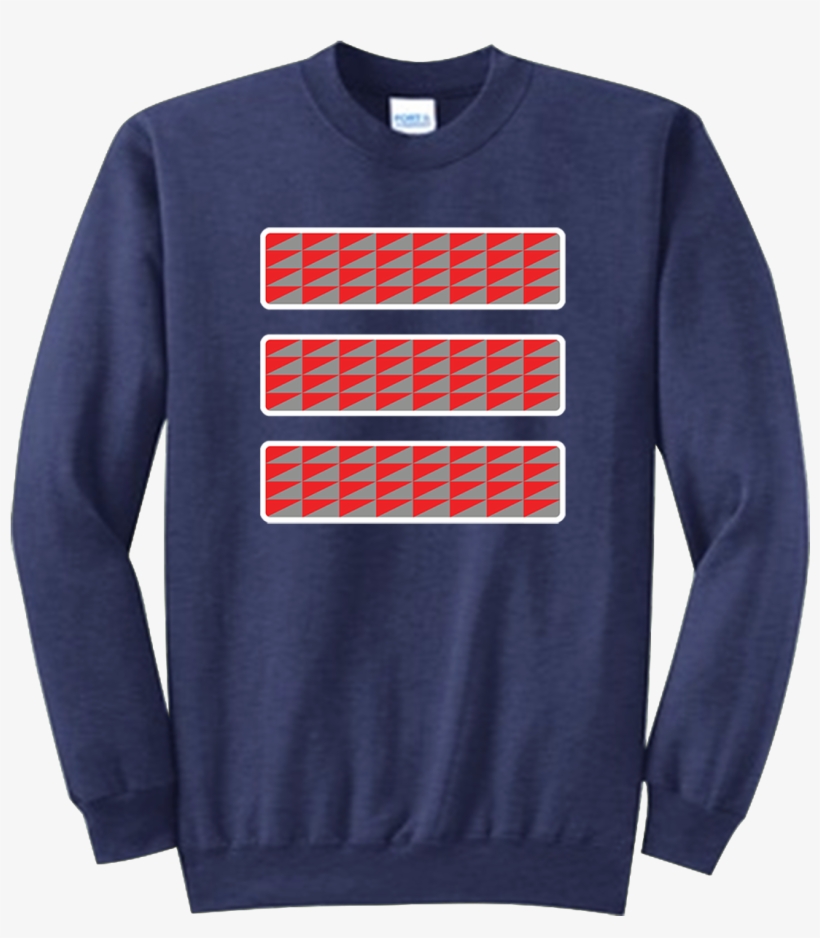 Crewneck Safety Stripes Orange / Grey Triangle - Tmfb, New England Patriots, Champions, Tom Brady, Spirit, transparent png download