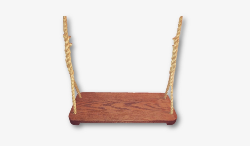 Walnut Stained Oak Wood Tree Swing - Oak, transparent png download