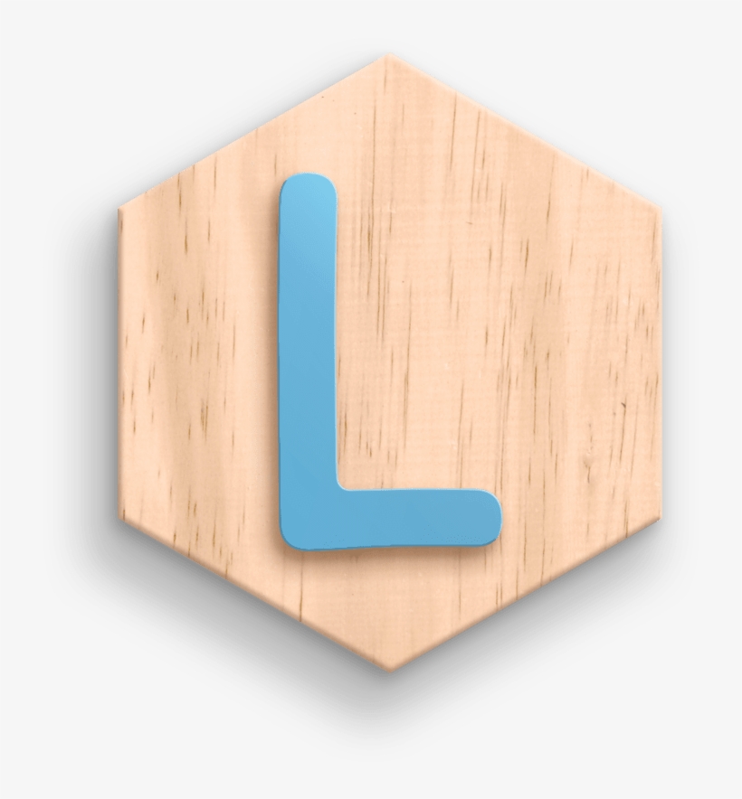 Letra L Favo - Letter, transparent png download