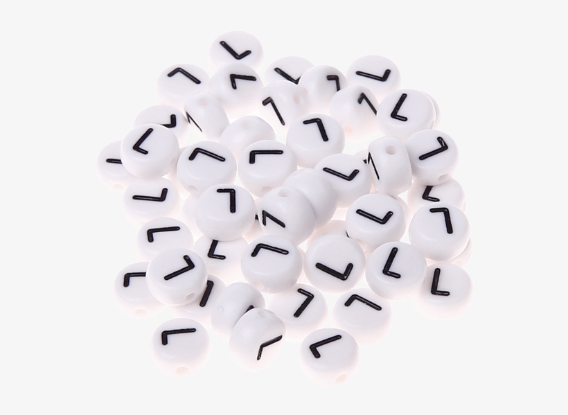 3500 Perlas De Plástico Con La Letra L - Craft, transparent png download