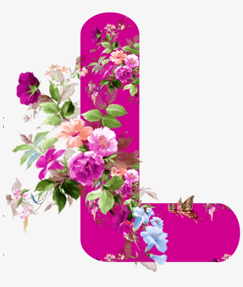 Alfabeto Pink Flores Png - Blindada Por Deus Alfabeto Pink Flores Png, transparent png download