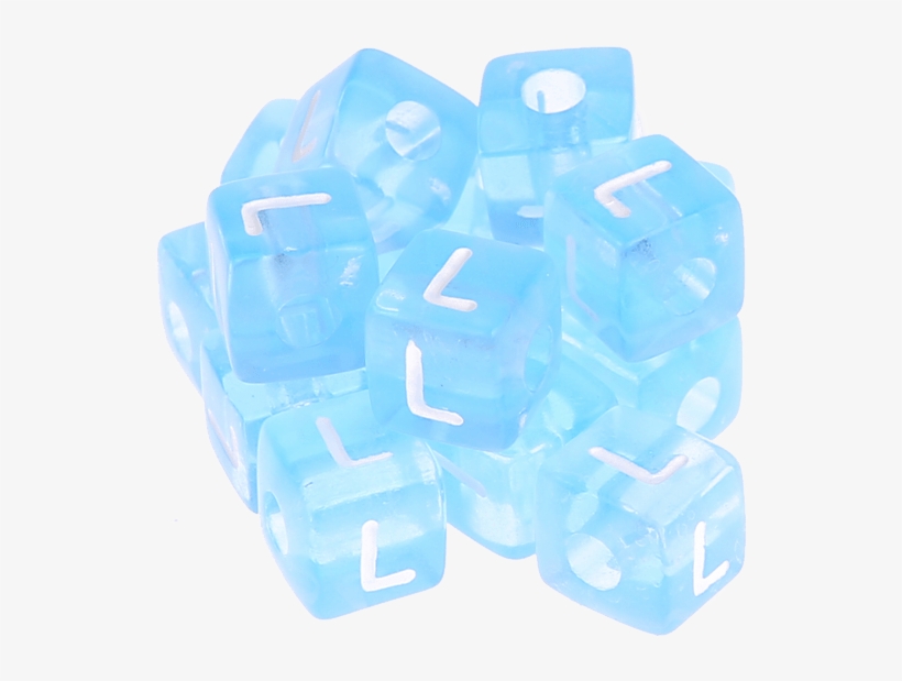 580 Cubos Acrílicos Azules - Plastic, transparent png download