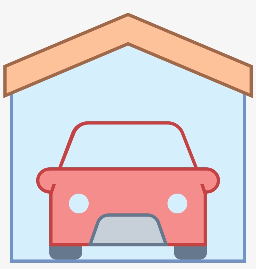 This Is A Car Inside Of A Structure That Is Shaped - Icon, transparent png download