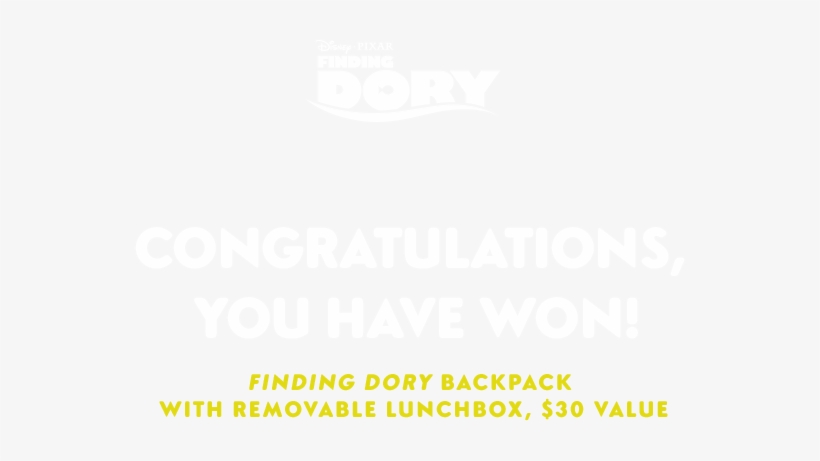 Bag-en - Finding Dory:three Little Words: A Disney Read-along, transparent png download