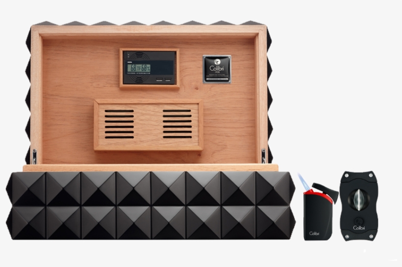 Colibri Quasar 16 Inch Humidor - Matte Black, transparent png download