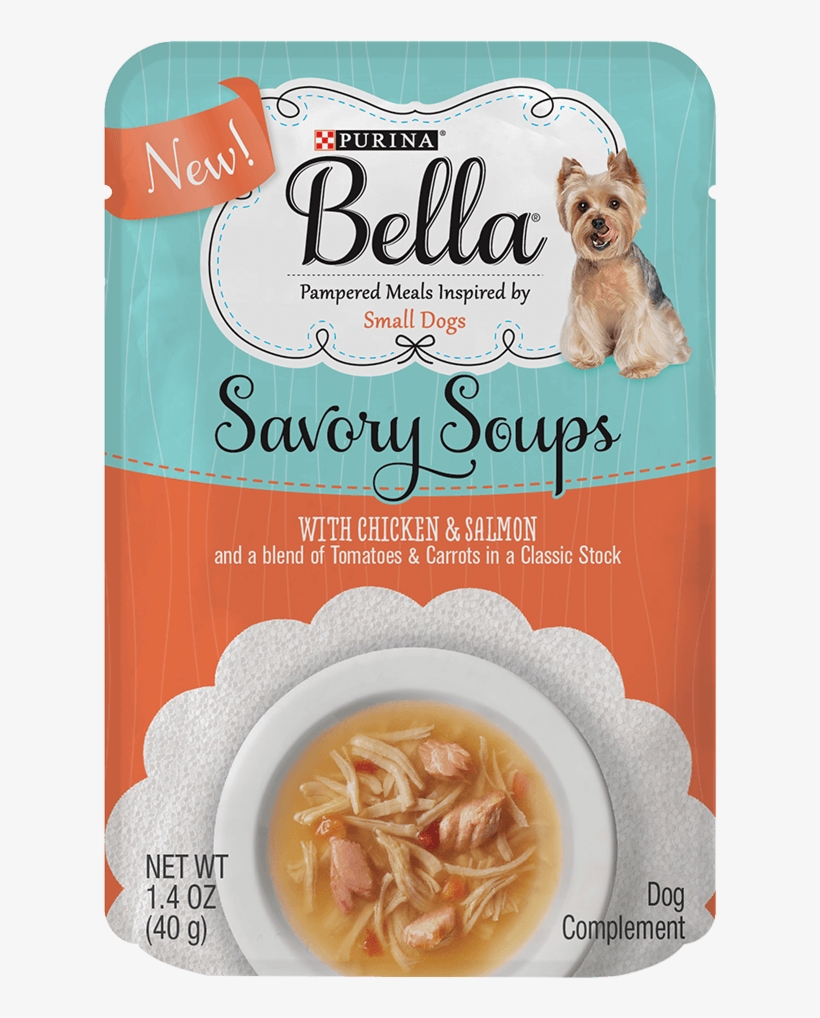 Savory Soups With Chicken And Salmon - Purina Bella Savory Juices Porterhouse Steak Flavor, transparent png download
