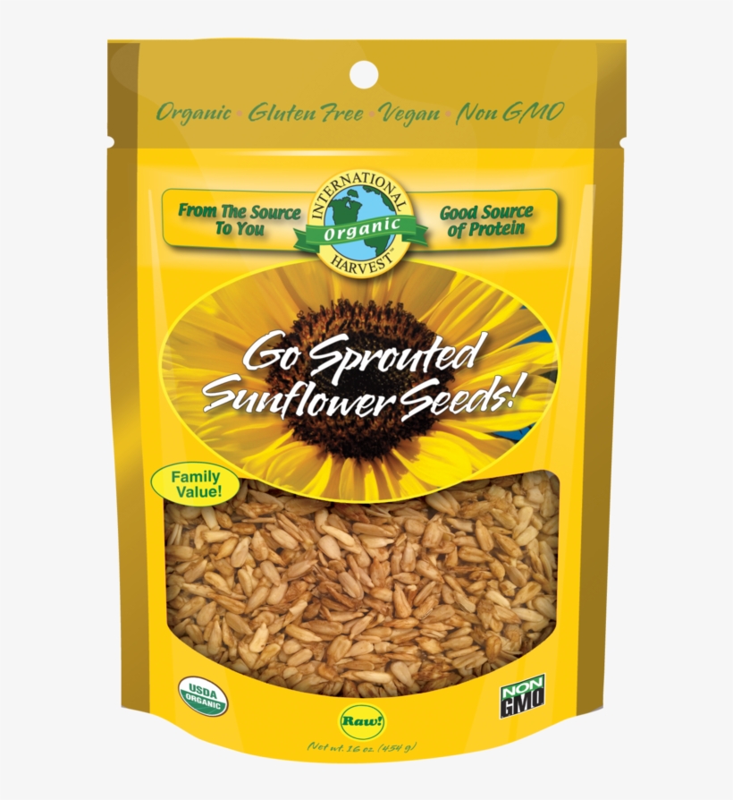 Go Sprouted Sunflower Seeds - International Harvest Go Sprouted Almonds, 4 Oz, Orange, transparent png download