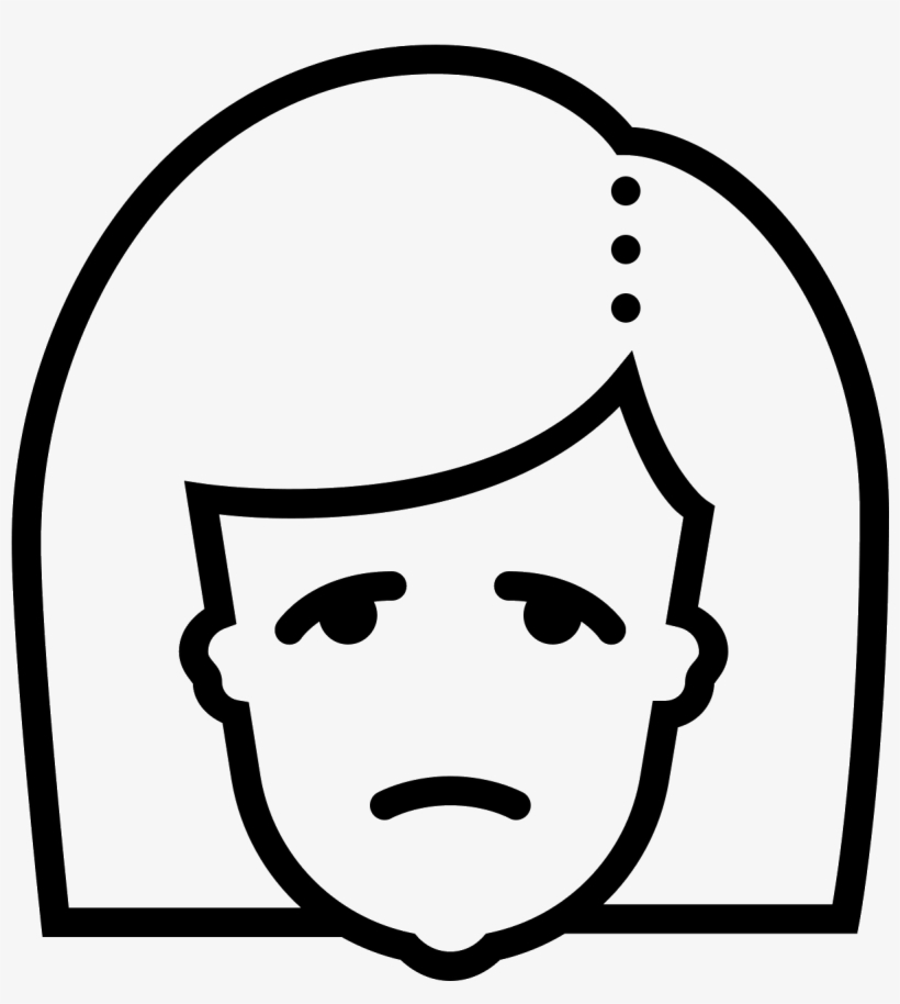Mujer Triste Icon - Virtual Assistant Icon, transparent png download