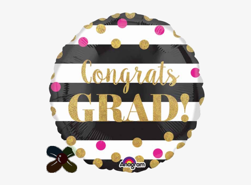 Gold Confetti Grad 18" Balloon (each), transparent png download