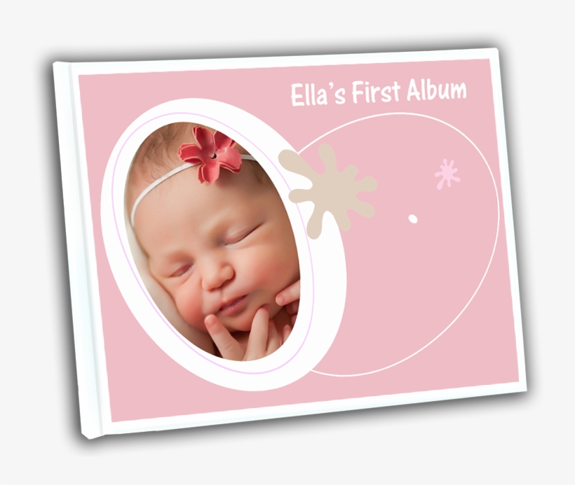 A4 Baby Girl Classic Photo Book - Der Glückliche Tag Der Mutter, Fuß-drucke, Fotoblock, transparent png download