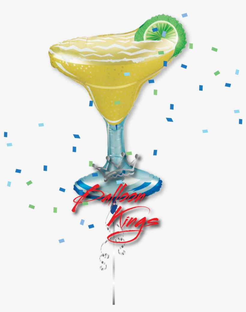 Margarita Paradise Glass - 36 Inch Margarita Glass Foil Balloon (1), transparent png download