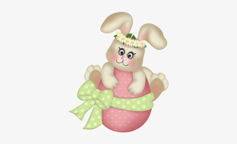 Pink Easter Egg Png Easter Bunny And Pink Egg Clipart - Coelha Da Pascoa Png, transparent png download