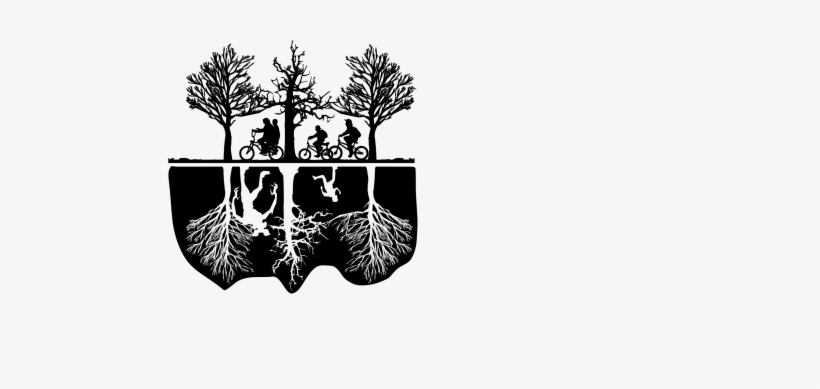 Netflix, Personal Use, Bicycles Trees Upside Down - Dead Tree Clip Art, transparent png download